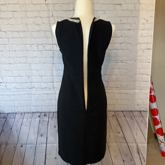 NEW Gorgeous Loft “Little Black Dress” w 3 rows of pearls around the neck NWT - Picture 5 of 8